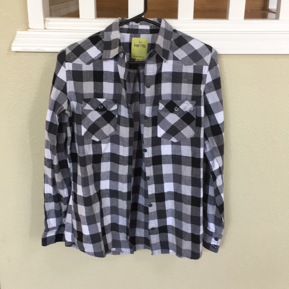 Black and white flannel